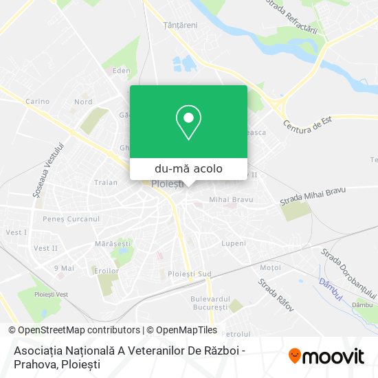 Hartă Asociația Națională A Veteranilor De Război - Prahova