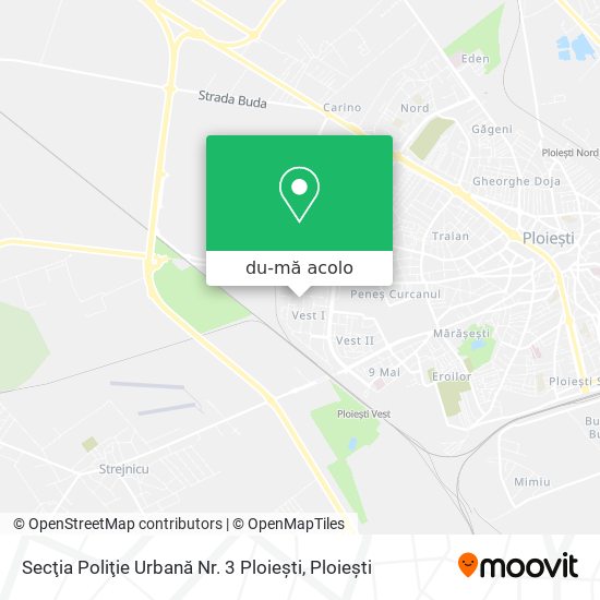 Hartă Secţia Poliţie Urbană Nr. 3 Ploiești