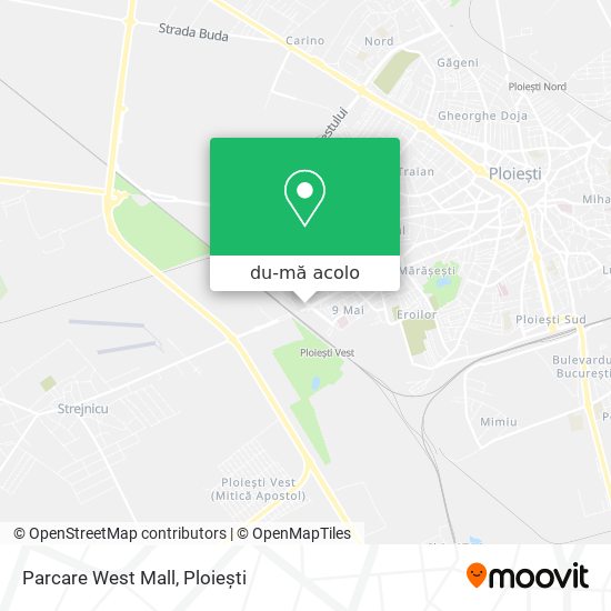 Hartă Parcare West Mall