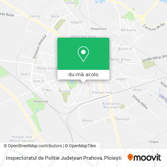 Hartă Inspectoratul de Politie Județean Prahova