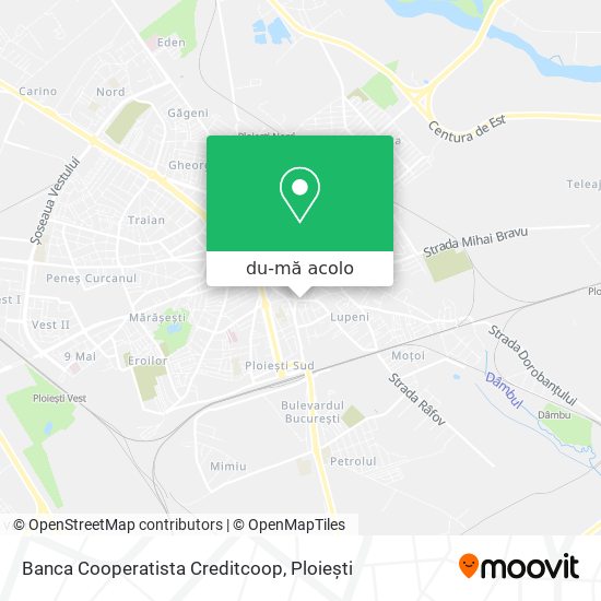 Hartă Banca Cooperatista Creditcoop