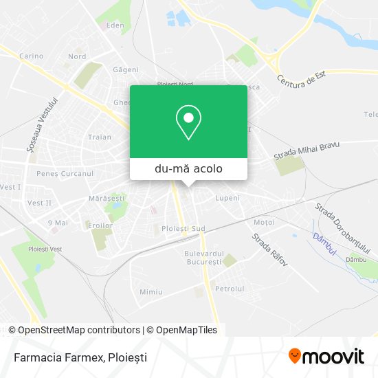 Hartă Farmacia Farmex