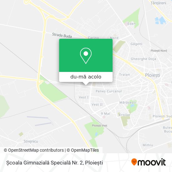 Hartă Școala Gimnazială Specială Nr. 2