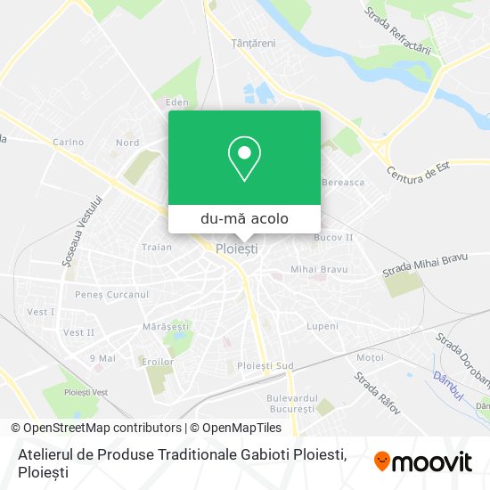 Hartă Atelierul de Produse Traditionale Gabioti Ploiesti