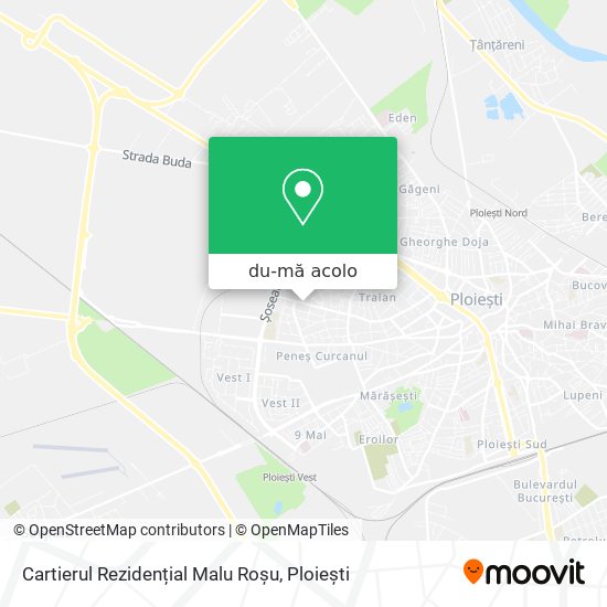 Hartă Cartierul Rezidențial  Malu Roșu