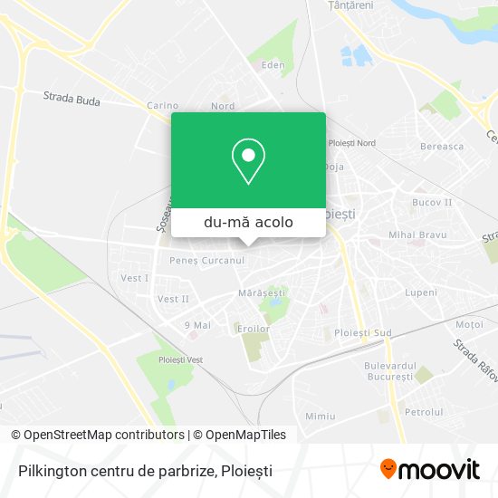Hartă Pilkington centru de parbrize
