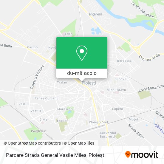 Hartă Parcare Strada General Vasile Milea