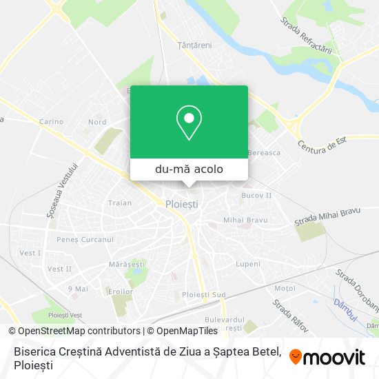 Hartă Biserica Creștină Adventistă de Ziua a Șaptea Betel