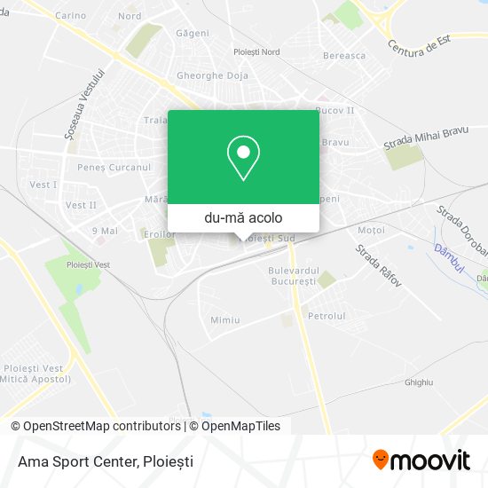 Hartă Ama Sport Center