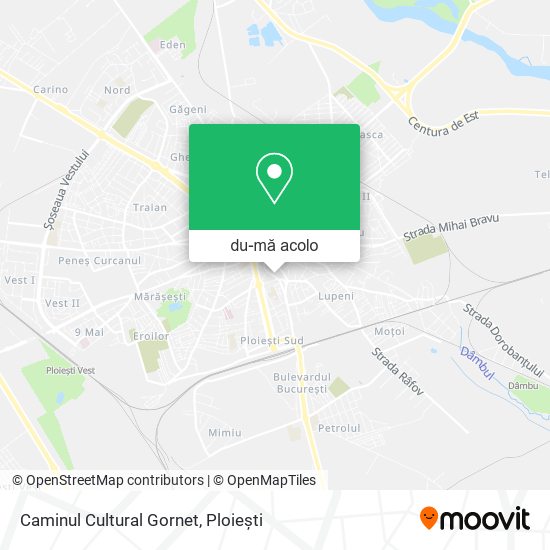 Hartă Caminul Cultural Gornet