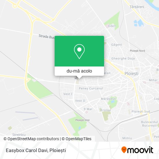 Hartă Easybox Carol Davi