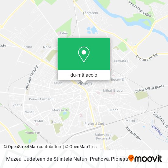 Hartă Muzeul Judetean de Stiintele Naturii Prahova