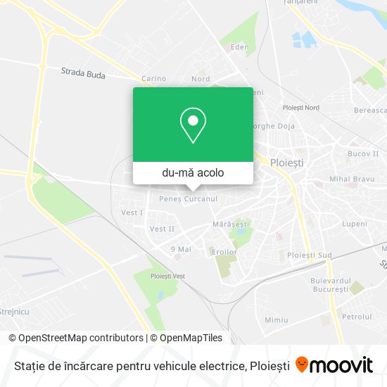 Hartă Stație de încărcare pentru vehicule electrice