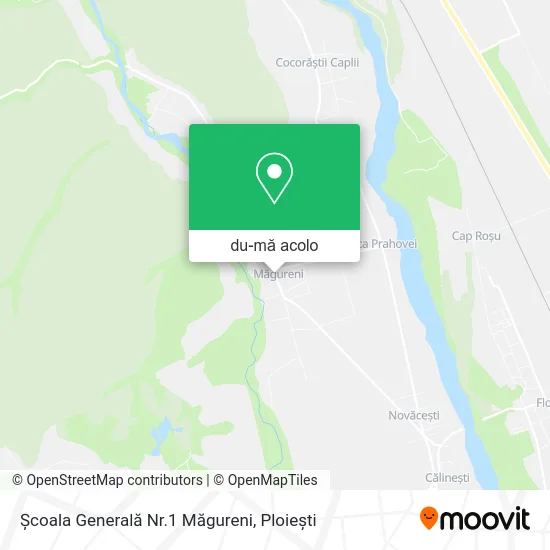 Hartă Școala Generală Nr.1 Măgureni