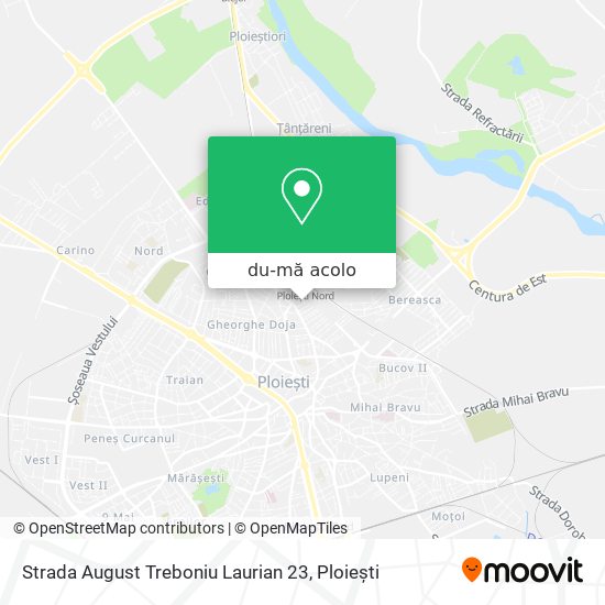 Hartă Strada August Treboniu Laurian 23