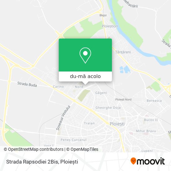 Hartă Strada Rapsodiei 2Bis