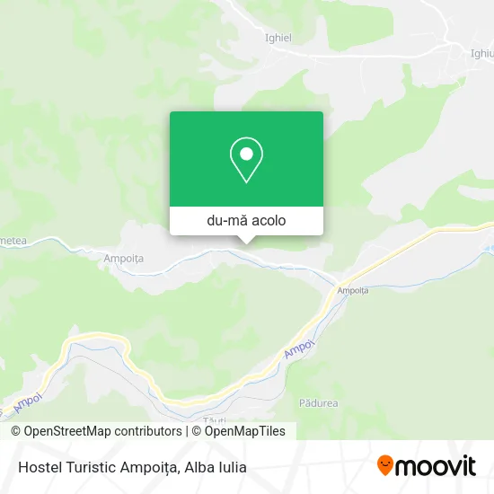 Hartă Hostel Turistic Ampoița