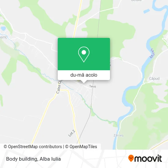 Hartă Body building