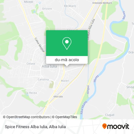 Hartă Spice Fitness Alba Iulia