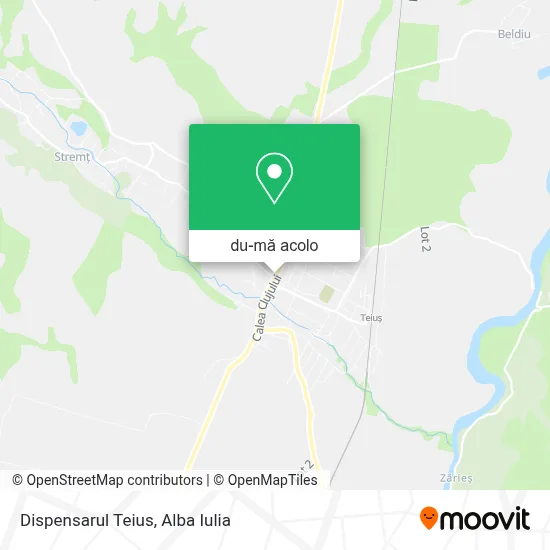 Hartă Dispensarul Teius