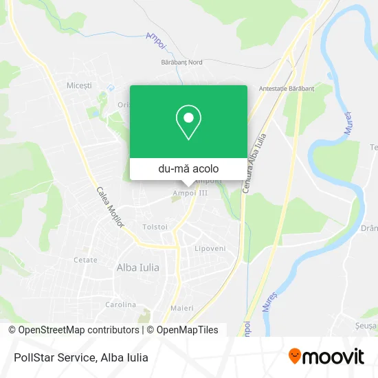 Hartă PollStar Service