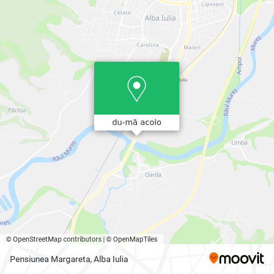 Hartă Pensiunea Margareta