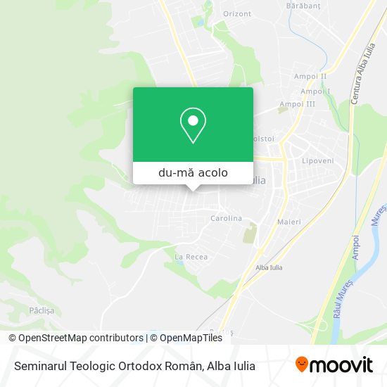 Hartă Seminarul Teologic Ortodox Român