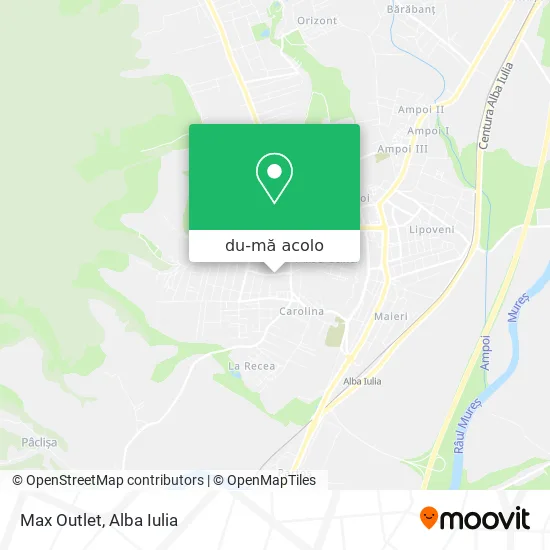 Hartă Max Outlet