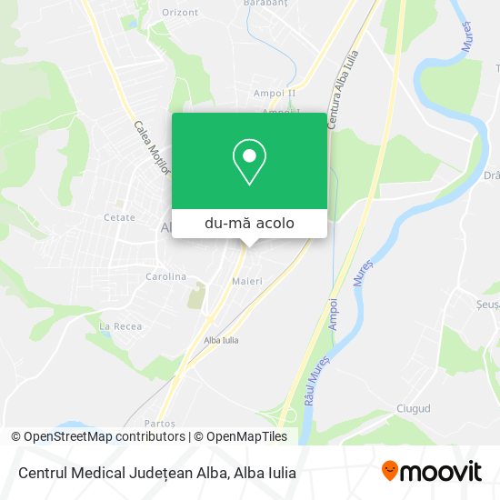 Hartă Centrul Medical Județean Alba