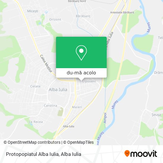 Hartă Protopopiatul Alba Iulia