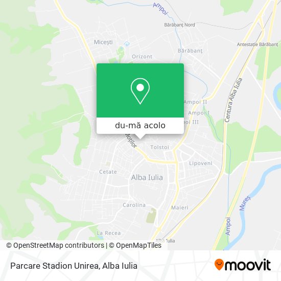 Hartă Parcare Stadion Unirea