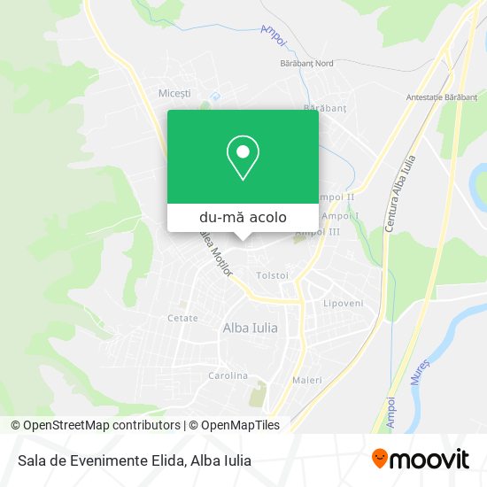 Hartă Sala de Evenimente Elida