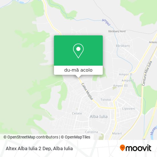 Hartă Altex Alba Iulia 2 Dep