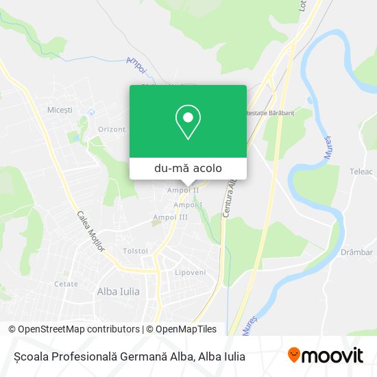 Hartă Școala Profesională Germană Alba