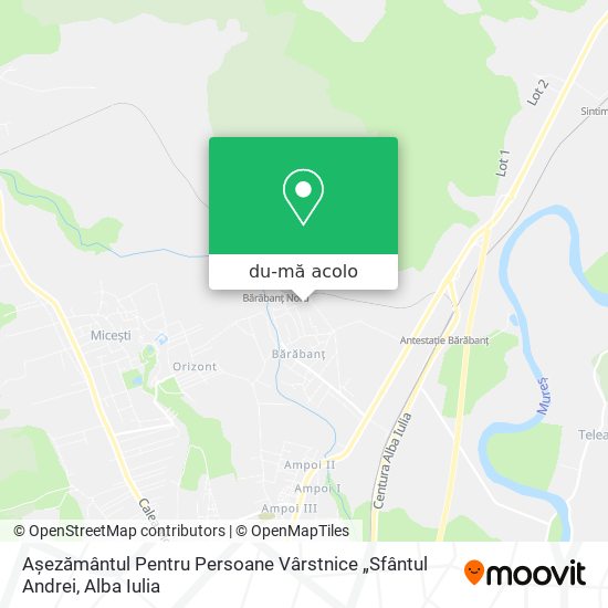 Hartă Așezământul Pentru Persoane Vârstnice „Sfântul Andrei