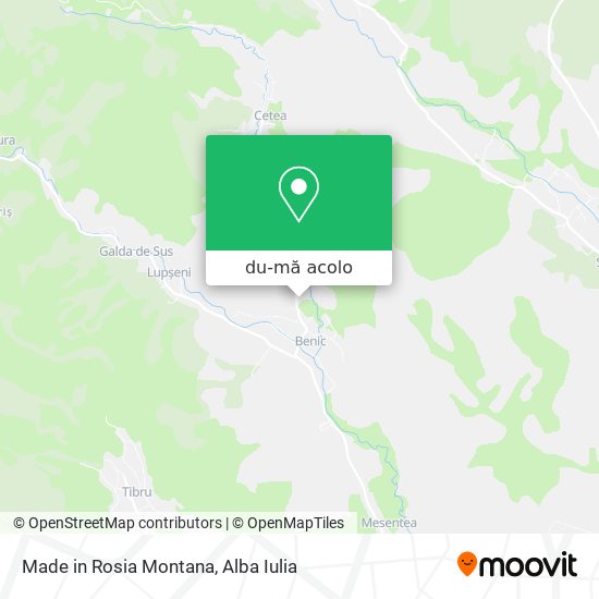 Hartă Made in Rosia Montana