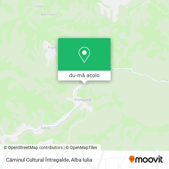 Hartă Căminul Cultural Întregalde