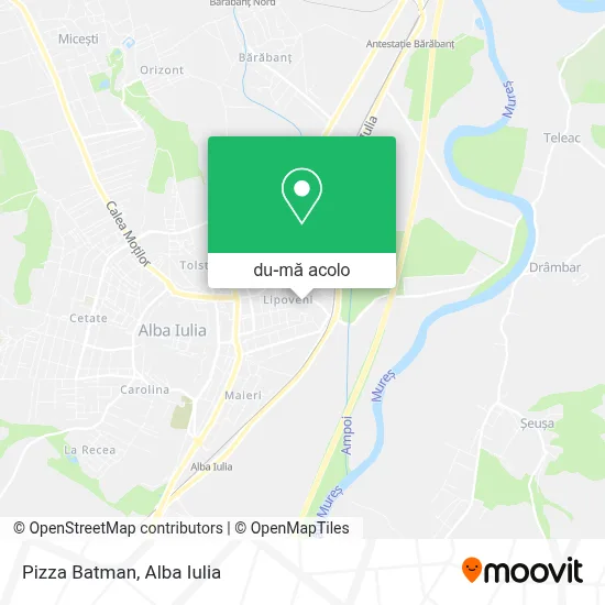 Hartă Pizza Batman