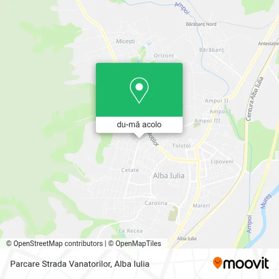 Hartă Parcare Strada Vanatorilor