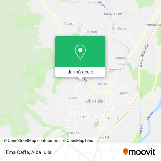 Hartă Ema Caffe