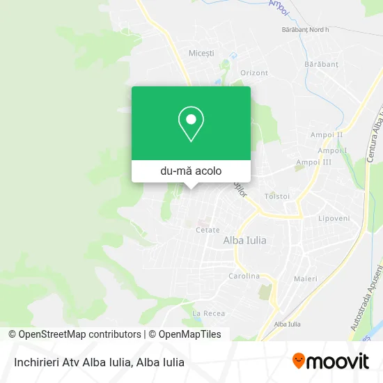 Hartă Inchirieri Atv Alba Iulia