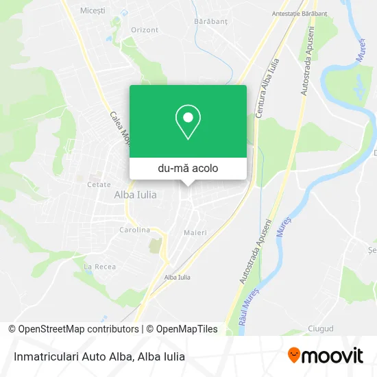 Hartă Inmatriculari Auto Alba