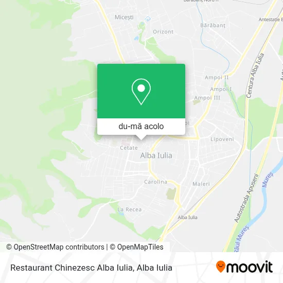 Hartă Restaurant Chinezesc Alba Iulia
