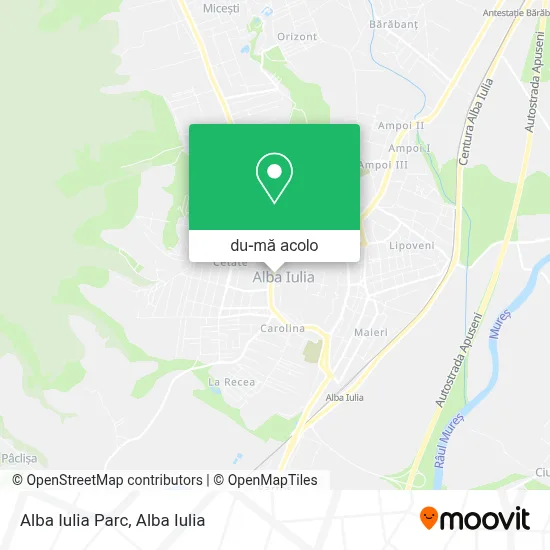 Hartă Alba Iulia Parc