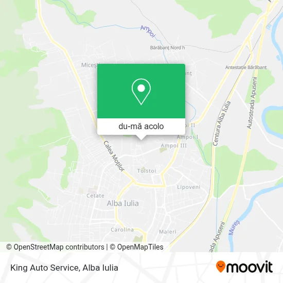 Hartă King Auto Service