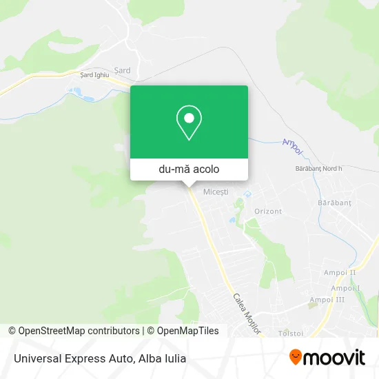 Hartă Universal Express Auto