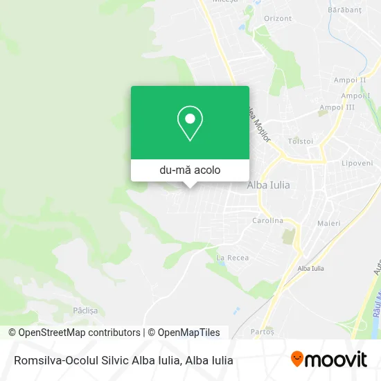 Hartă Romsilva-Ocolul Silvic Alba Iulia