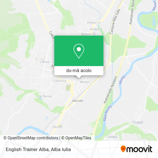 Hartă English Trainer Alba