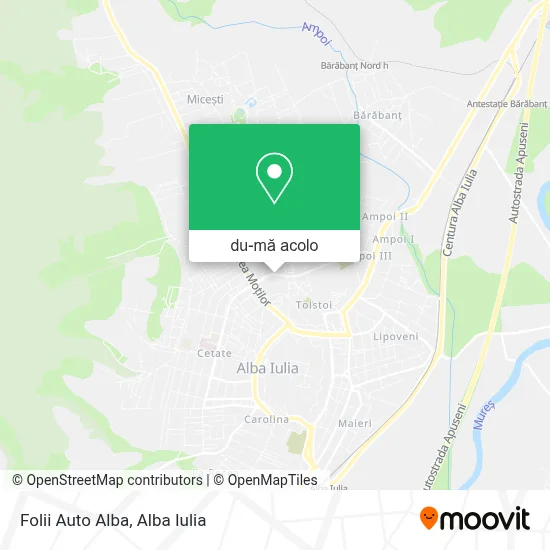 Hartă Folii Auto Alba