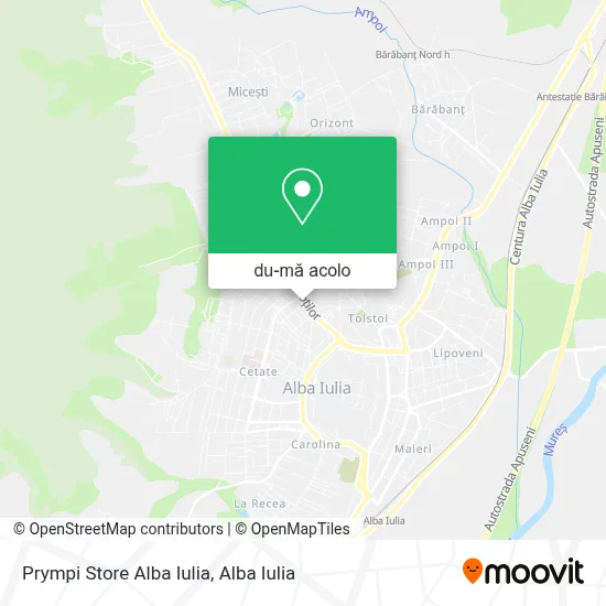 Hartă Prympi Store Alba Iulia
